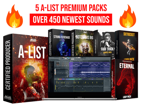 “Improve your beats instantly, finish faster and stay inspired for MONTHS with A-List Bundle with over 450 NEW sounds!