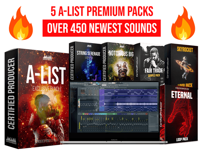 “Improve your beats instantly, finish faster and stay inspired for MONTHS with A-List Bundle with over 450 NEW sounds!