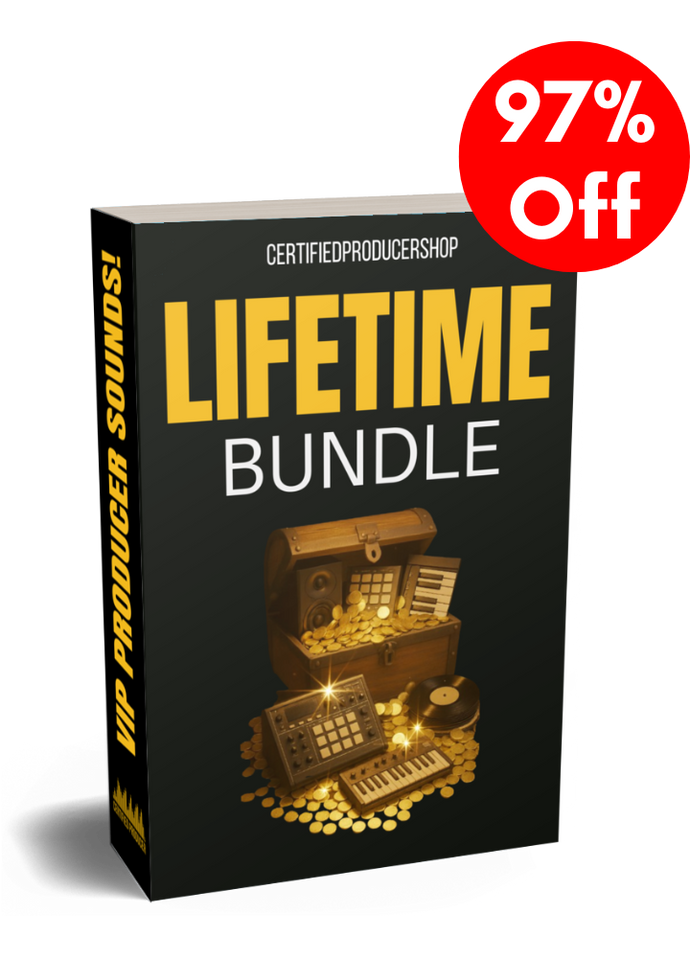 “Own EVERY Sound We’ve Ever Made… Improve your beats instantly, finish faster and stay inspired for MONTHS with over 50,000 files with loops, sounds, midi, producer courses and more! You’ll never need another sound pack again.”